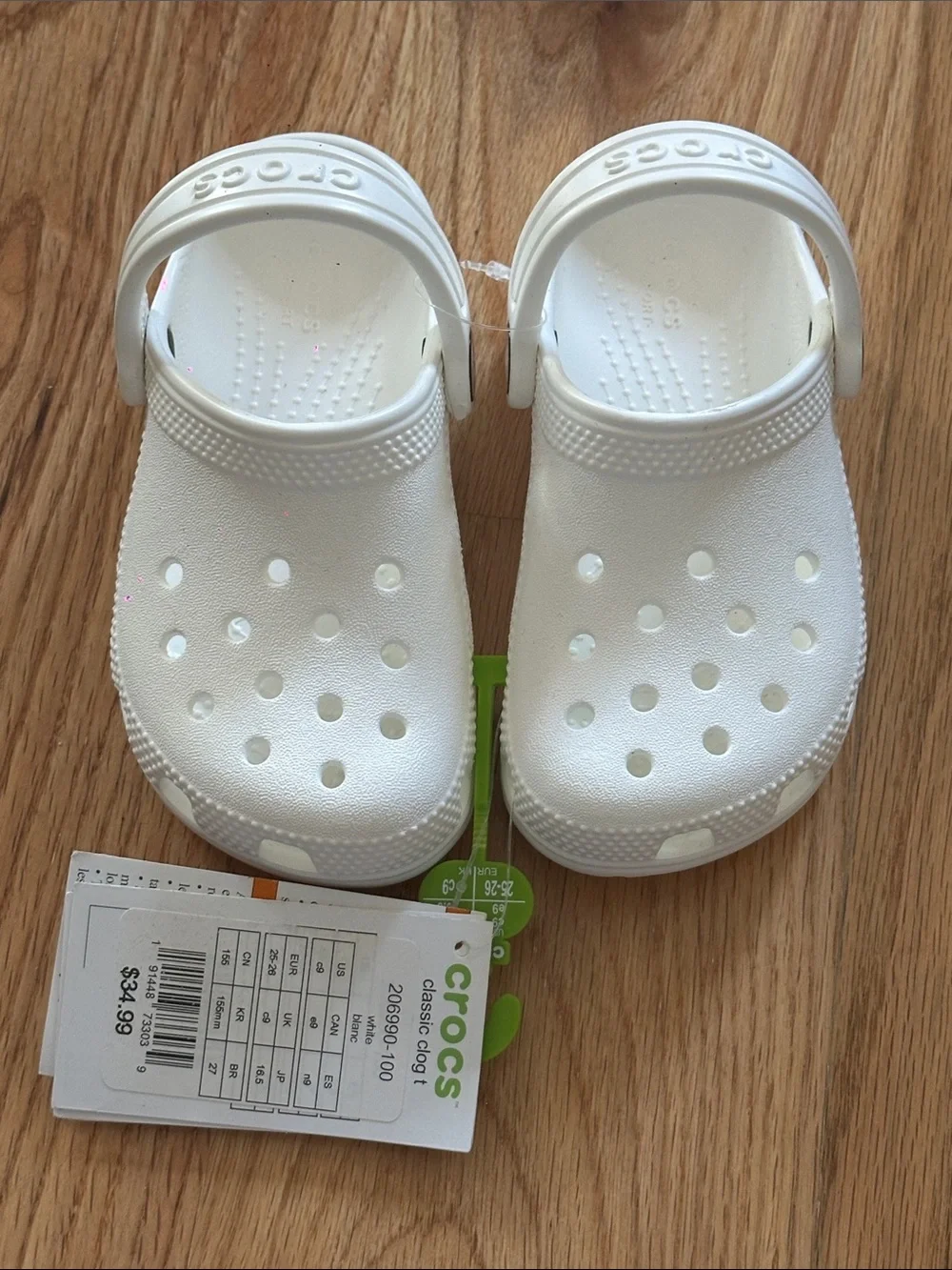 CROCS Kids' Classic Clog in White